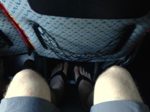 Leg Space on First Class Bus