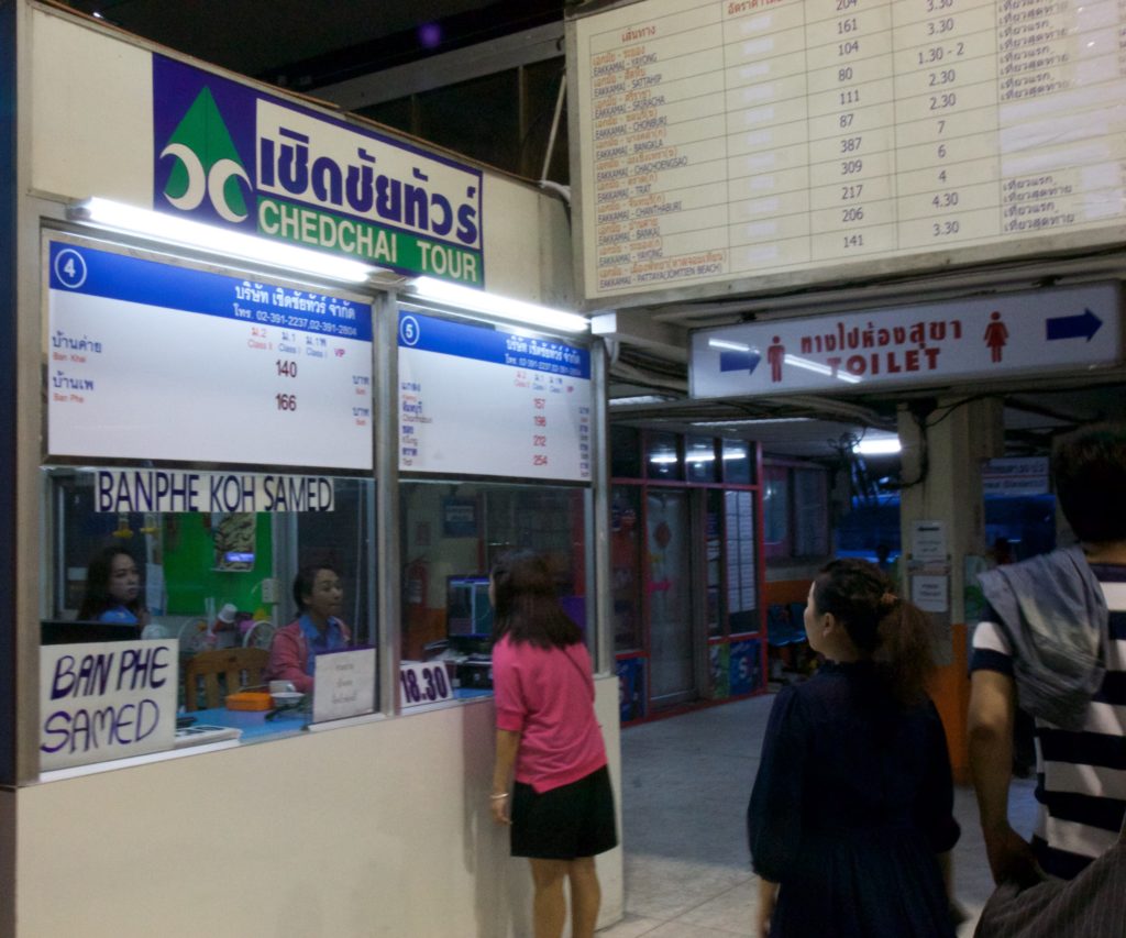 Bangkok Bus Teriminal Ban Phe Window