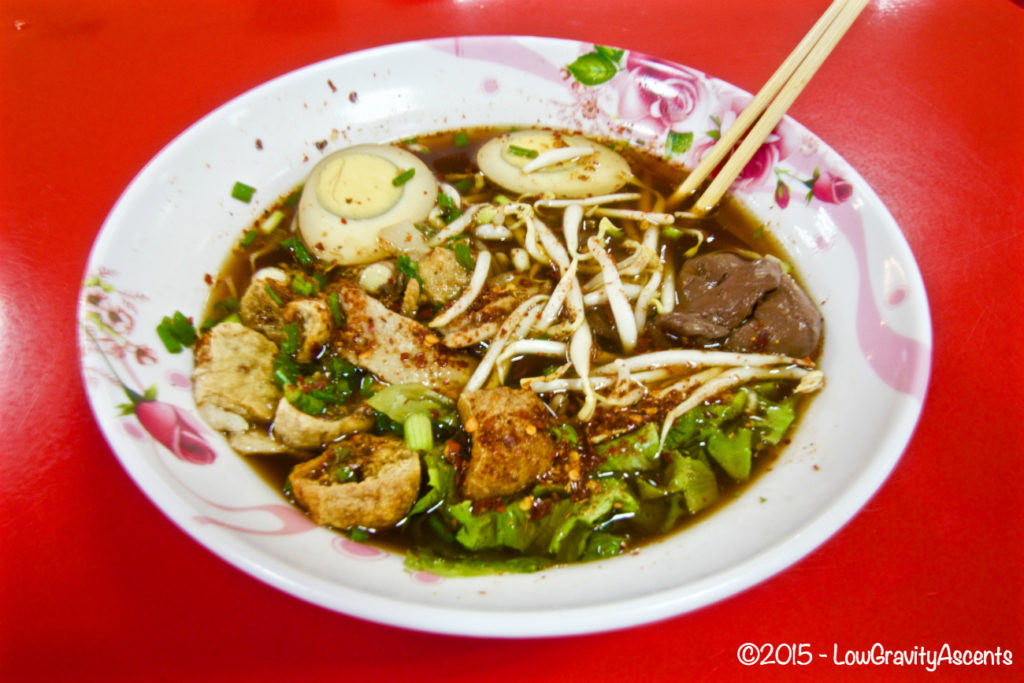 Thai street food soup